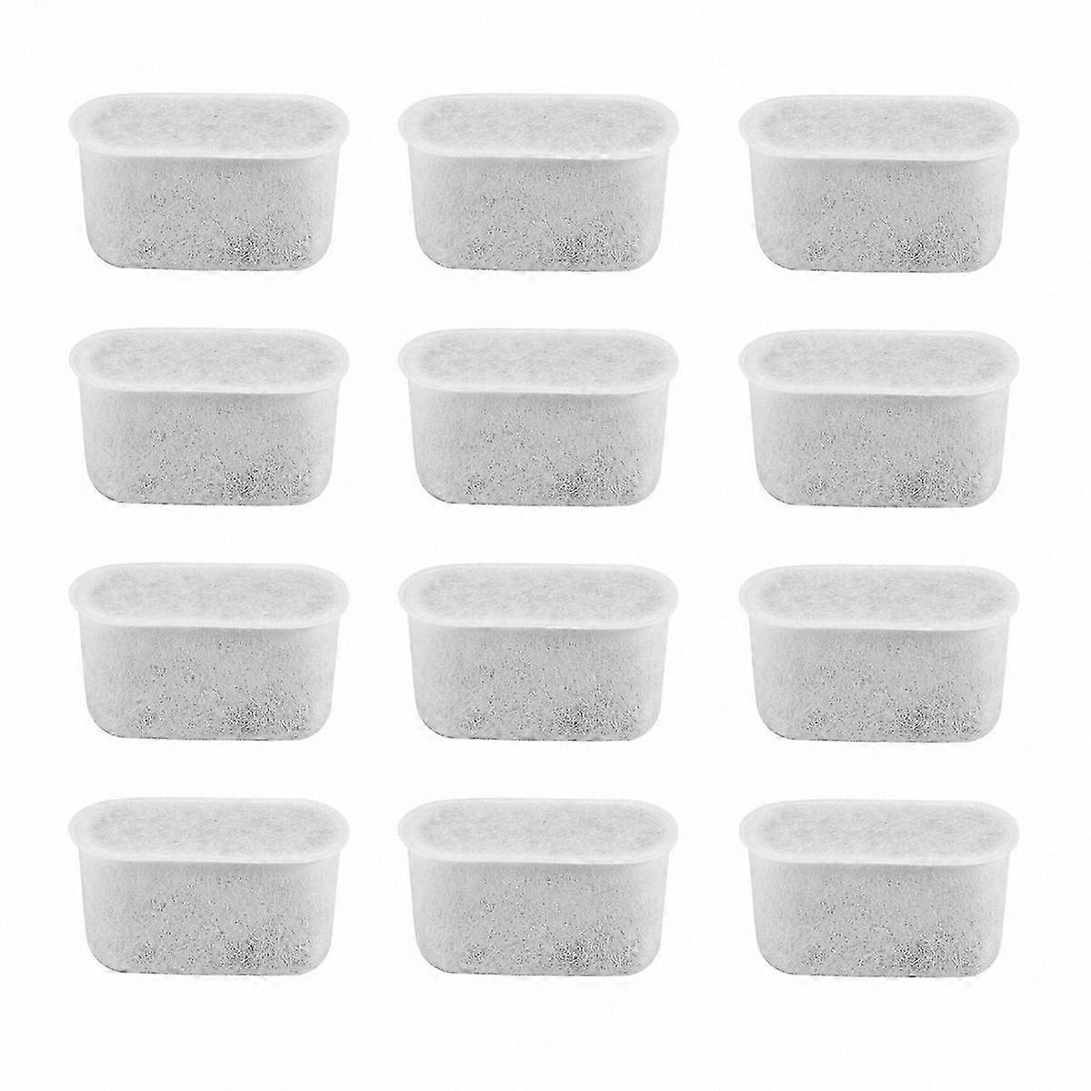 12-Pack Activated Charcoal Water Filters for Universal Coffee Maker Compatibility