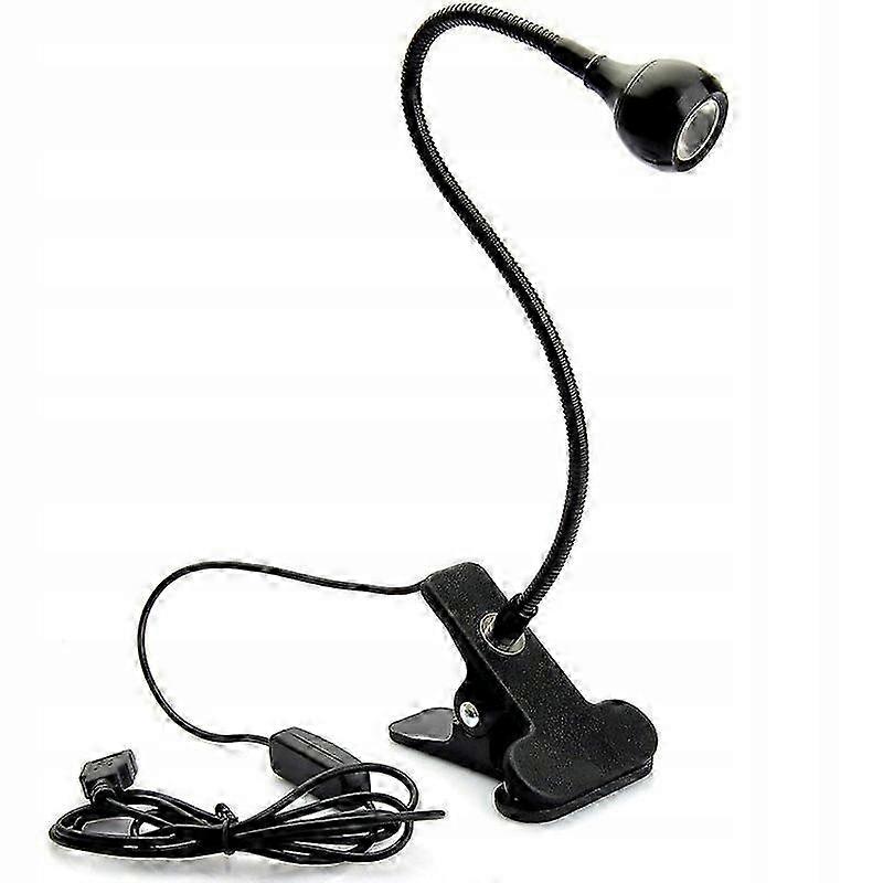 Flexible Led Lamp With A Clip For Book Reading