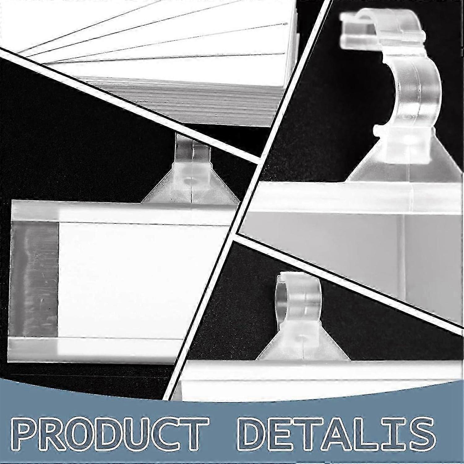 150 Pcs Wire Shelf Label Holders, with Locks, Label Display Holder