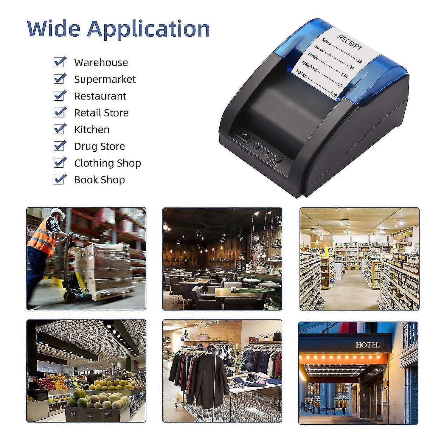 58mm Thermal Receipt Printer USB&BT Connection