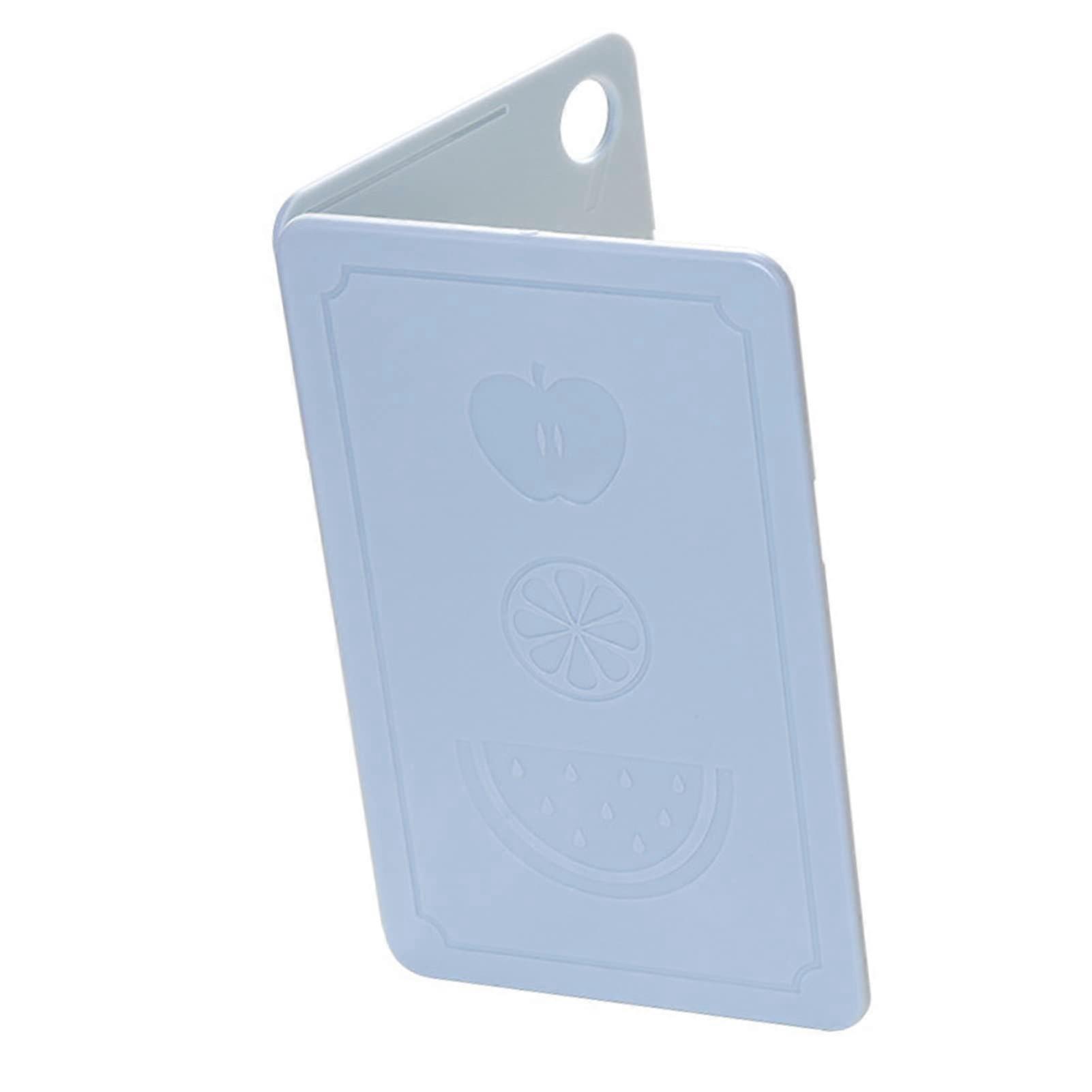Folding Cutting Board Collapsible Chopping Board 20x12.5x0.8 cm Nordic Grey Blue With Hanging Hole And Bottom Scale For Camping
