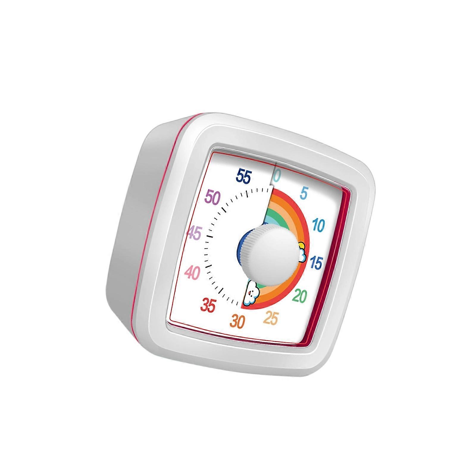 Colorful Kids Timers For Focusing Development Time Awareness Tool Mechanical Design No Battery Needed  White