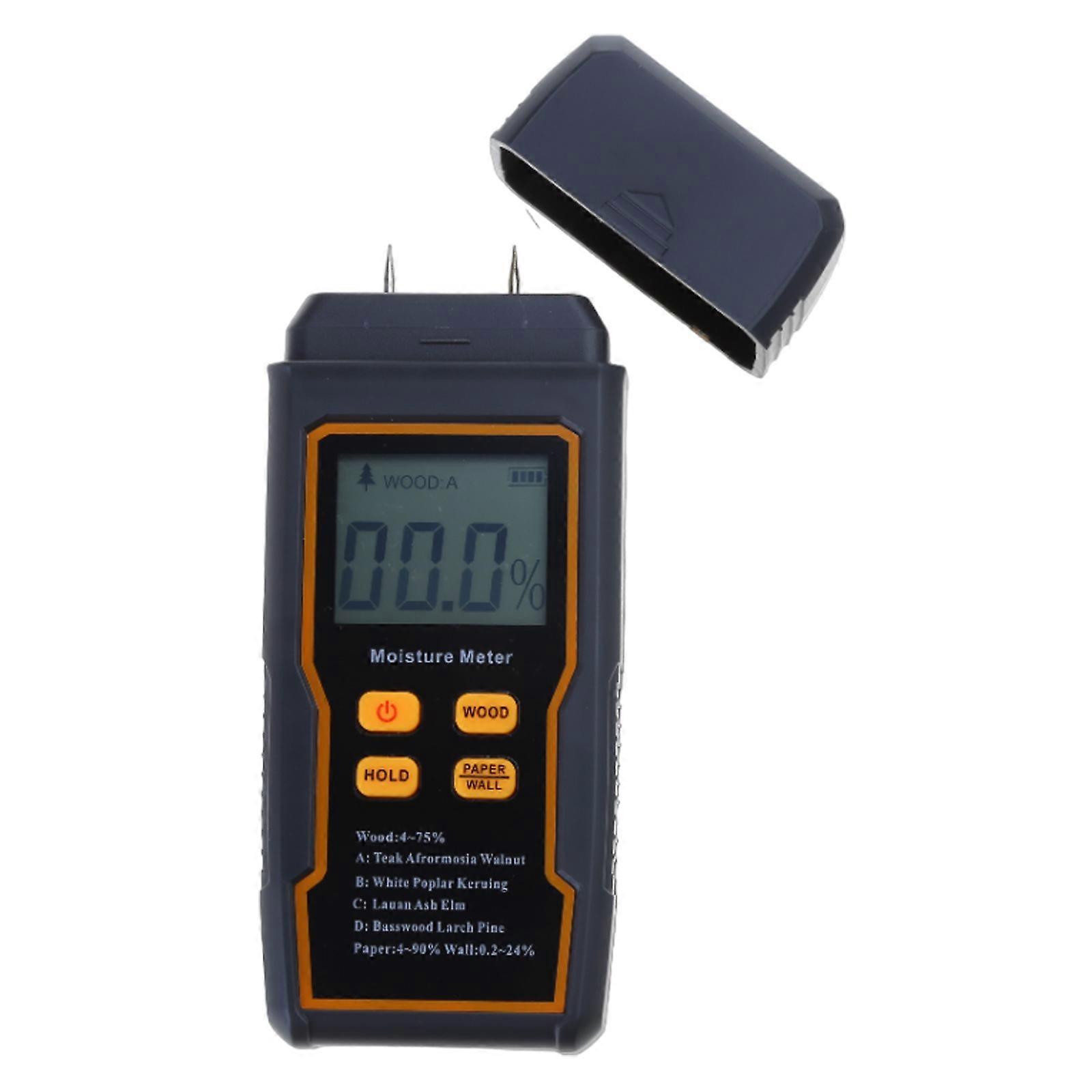 Digital Water Leak Tester with Backlit LCD Display Wood Moisture Meter Pin-Type Wood Humidity Detector Wood Timber Multicolor