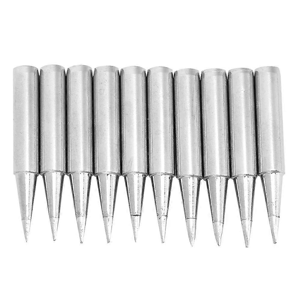 10pcs Lead Free Solder Iron Tip Set Soldering Iron Tip Welding Tool Accessory 900MT0.8D