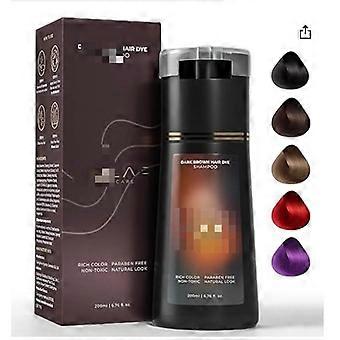 POLAR dark brown shampoo dye plant formula gentle fast coloring shampoo one wash color dye