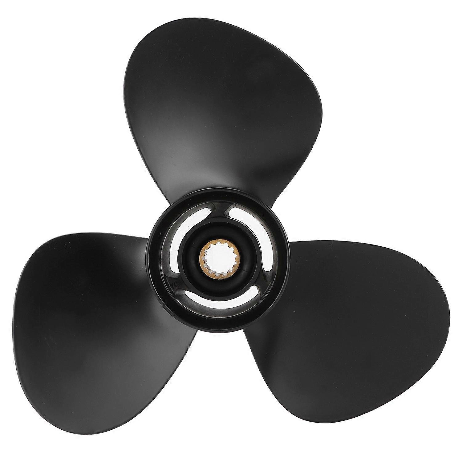 Outboard Propeller 3 Blades 12 1/4in Diameter 9in Pitch 13 Tooth Replacement for Engines 35‑60HP
