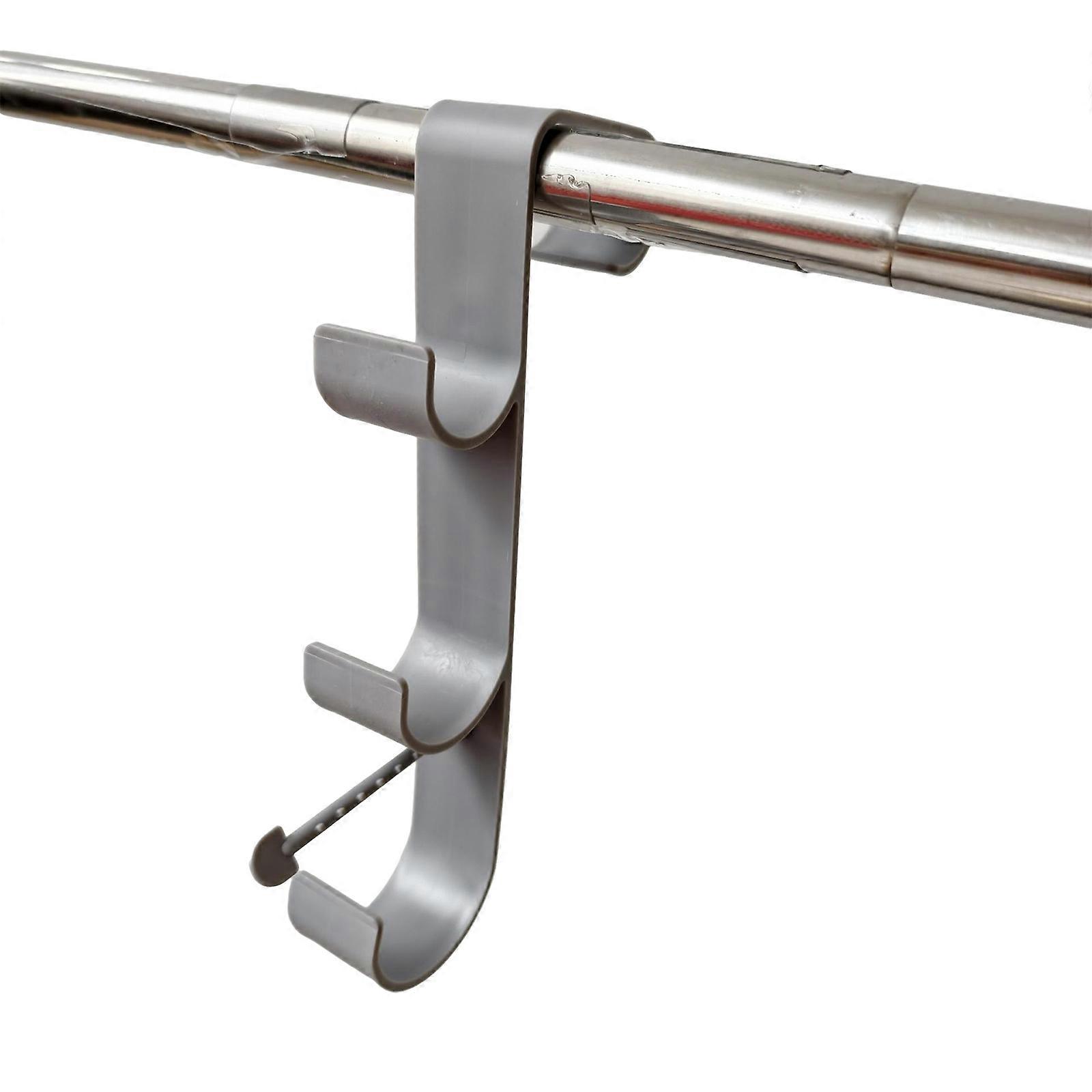 Poolside Pool Leaf Skimmer Net Holder Swimming Pool Side Storage Shelf Stable Swimming Pool Hanger Easy to Use  grey