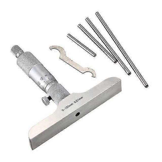 0-100Mm Depth Micrometer Depth Micrometer Accurate Measurement Tool Small Inner Diameter Measurement Tools