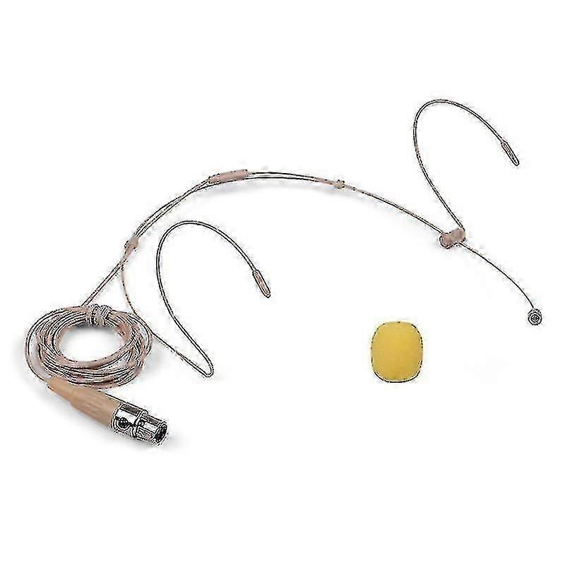 Lightweight Headworn Headset Microphone Condenser Mic 4-Pin Mini Xlr Plug For Wireless Bodypack Transmitter