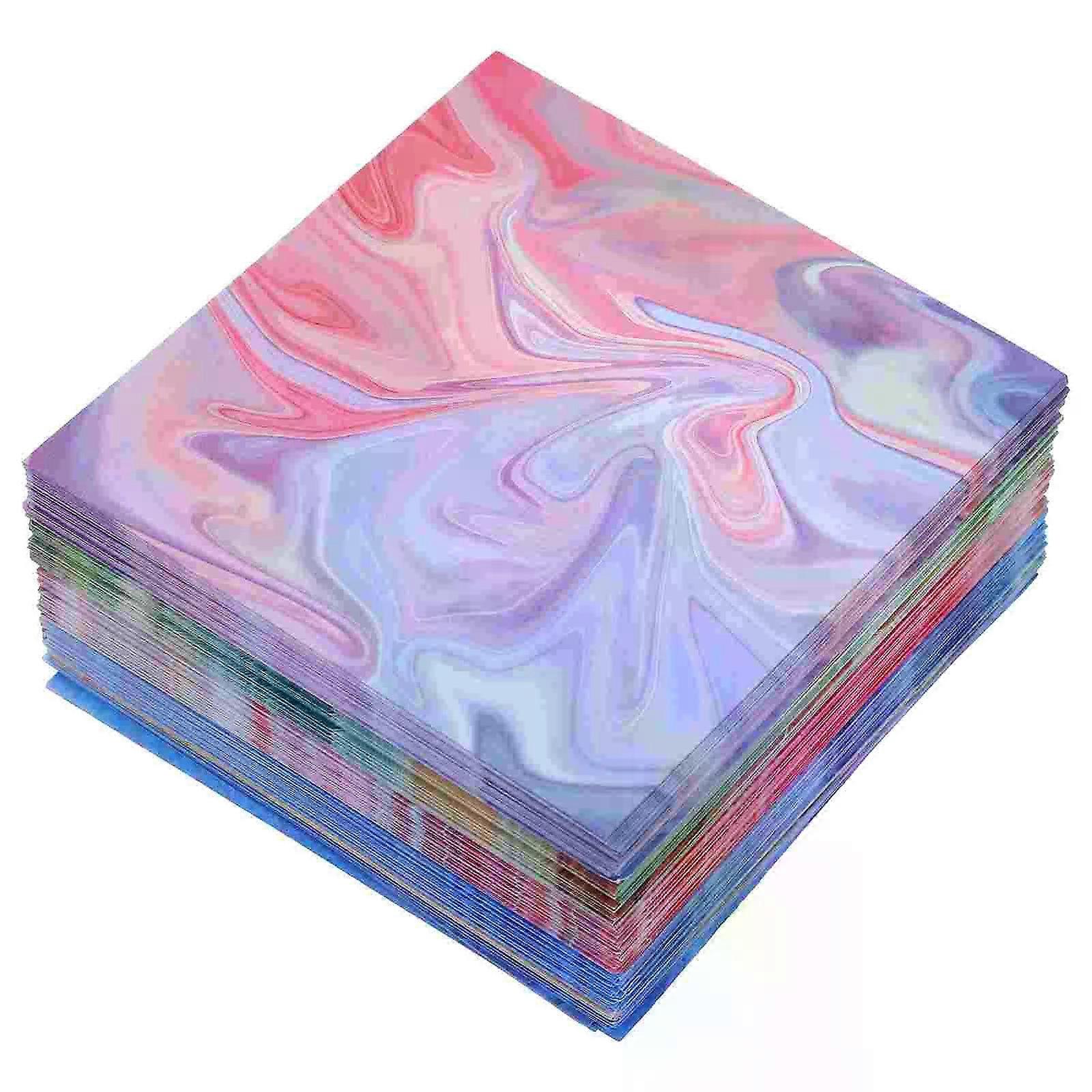 400 Sheets Kid Crafts Origami Crane Colorful Papers Confetti Square Folding Handmade Child