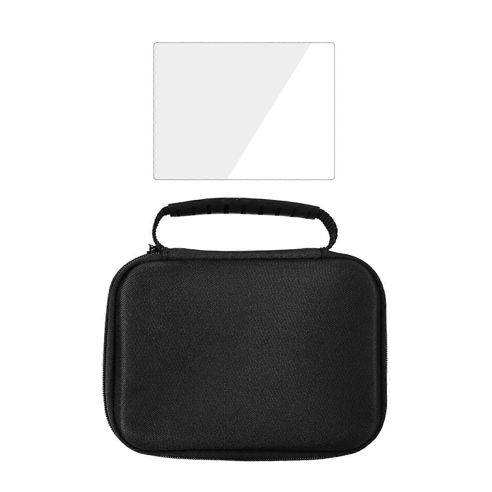 Handheld Gaming Console Travel Pouches Spillproof Hard Storage Case & Scratch Resistant Screen Protector Film For RG406V Multicolor