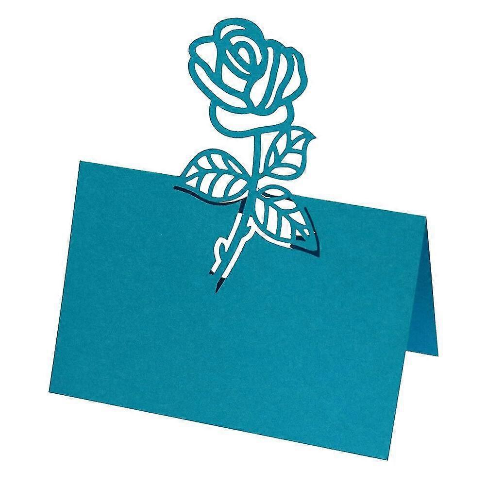 Table Place Cards, Place Cards for Table Setting, 50 Pack Hollow Out Roses Pattern Premium Seating Place Cards Name Tent Place Cards for Weddings Part