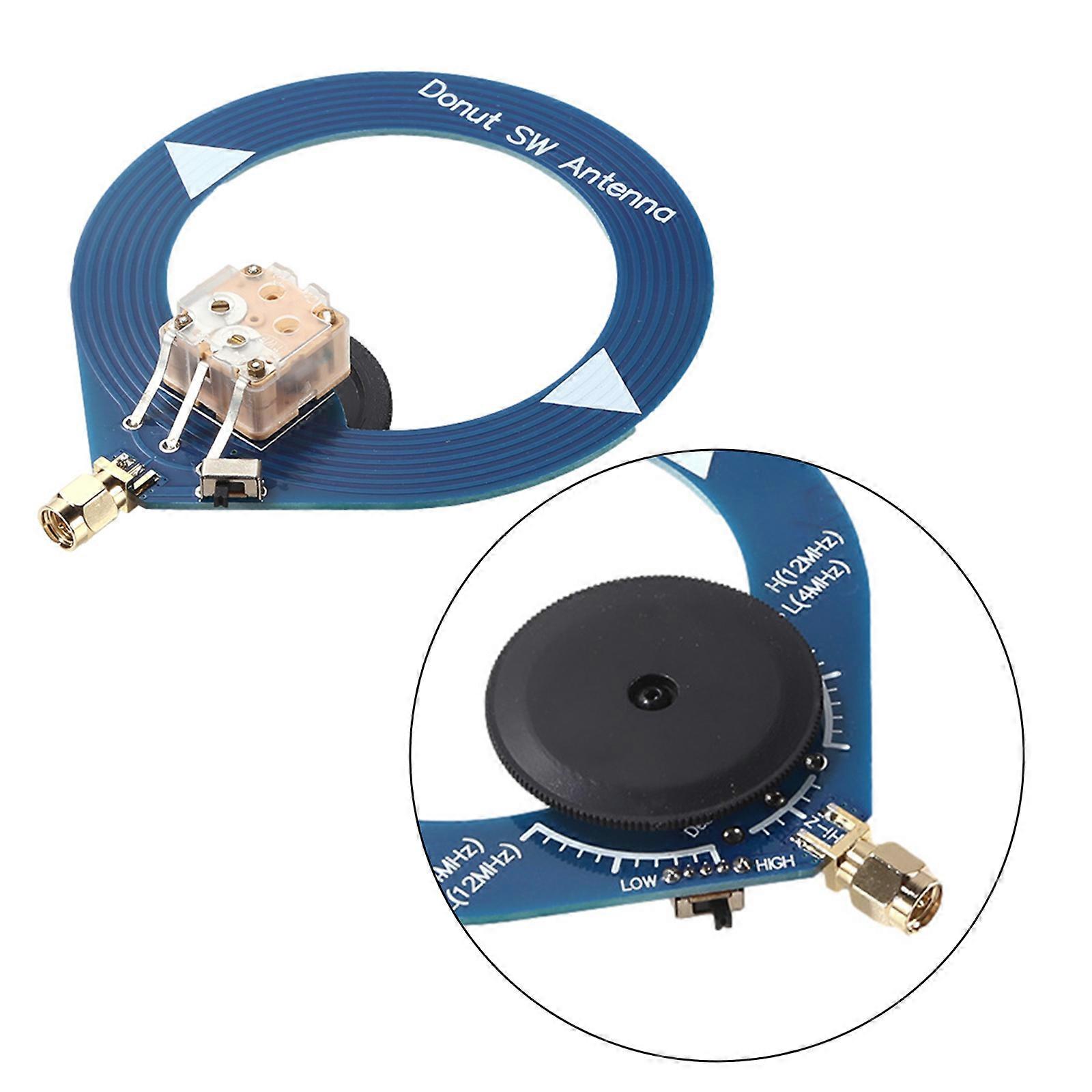 Donut AM MW/SW Antenna Mini Loop Antenna for HFDY Malahiteam DSP DSP2 Receiver HF Middle Wave MW Shortwave Antenna  Blue