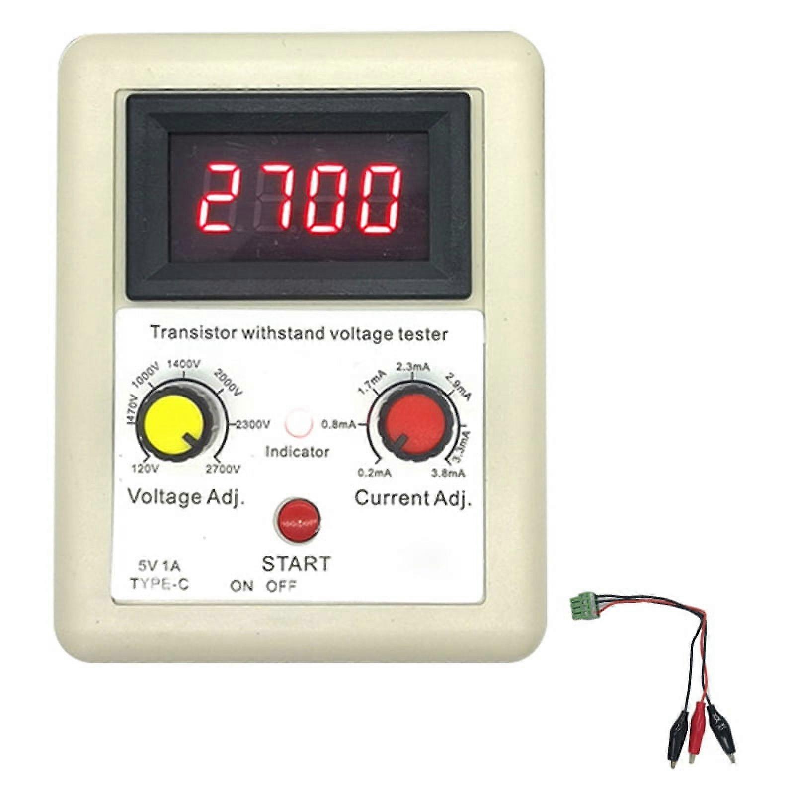 Voltage Capability IGBT Transistor Tester Diode MOS Triode LED Voltage Testing Tool Withstand Voltage Tester White+Red