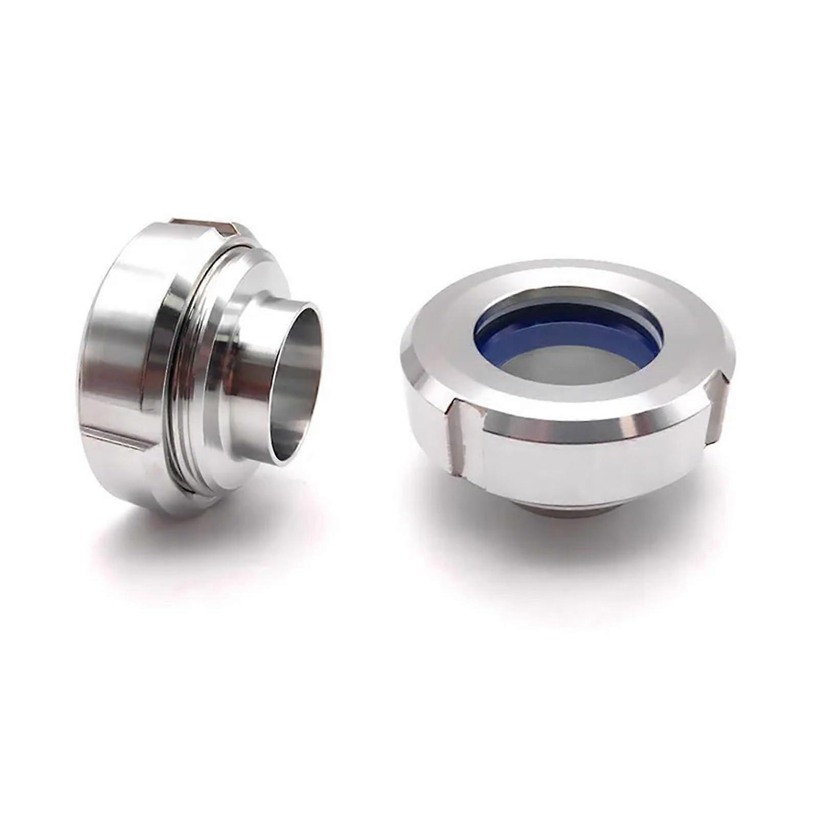 Threaded Sight Glass OD102mm Stainless Steel SS304 Welded Observation Window for Pipeline