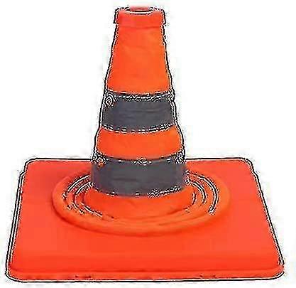 15.5-Inch Collapsible Reflective Safety Cone - Multi-Purpose Pop-Up (1 Pack)