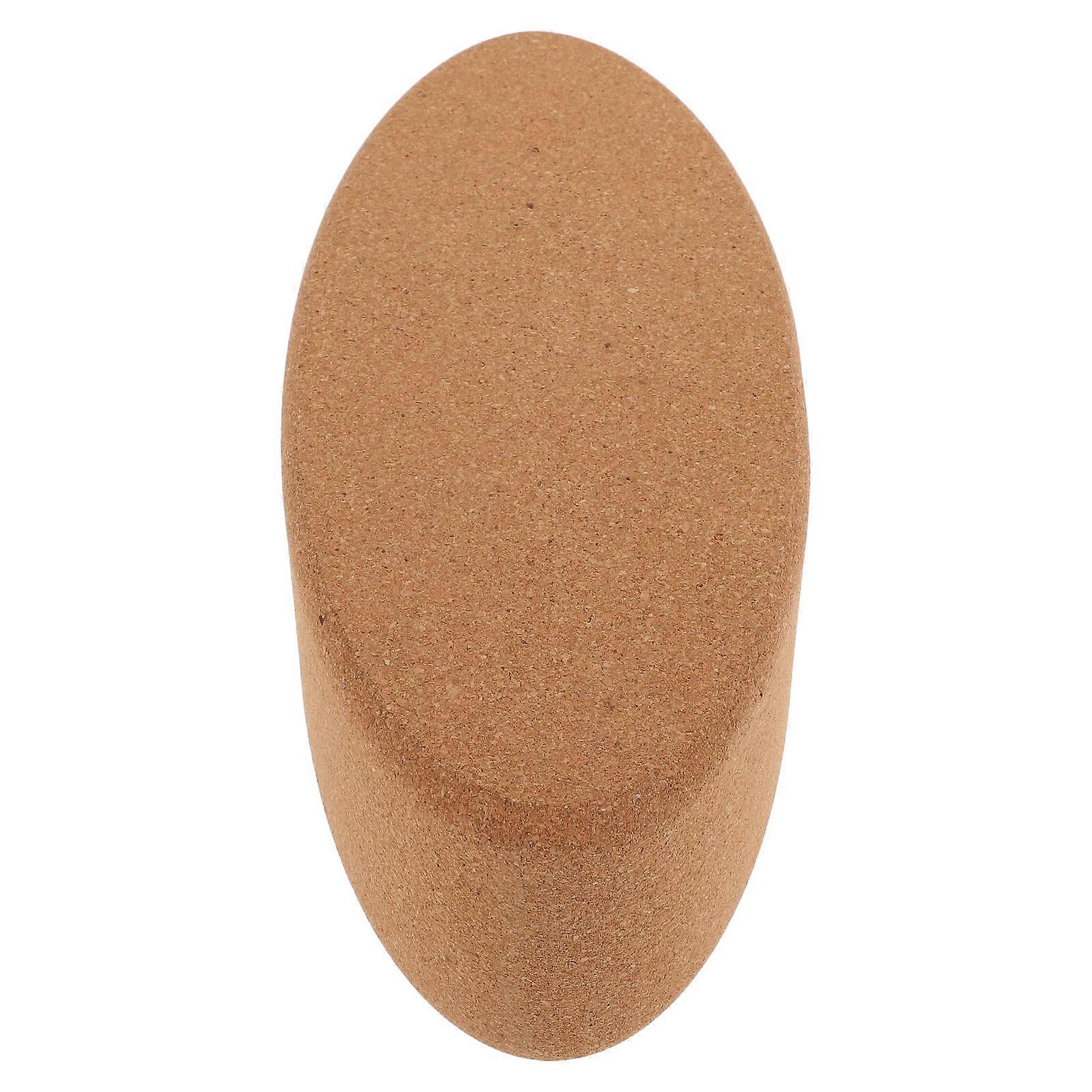 Oval Cork Yoga Block for Balance and Workout Support