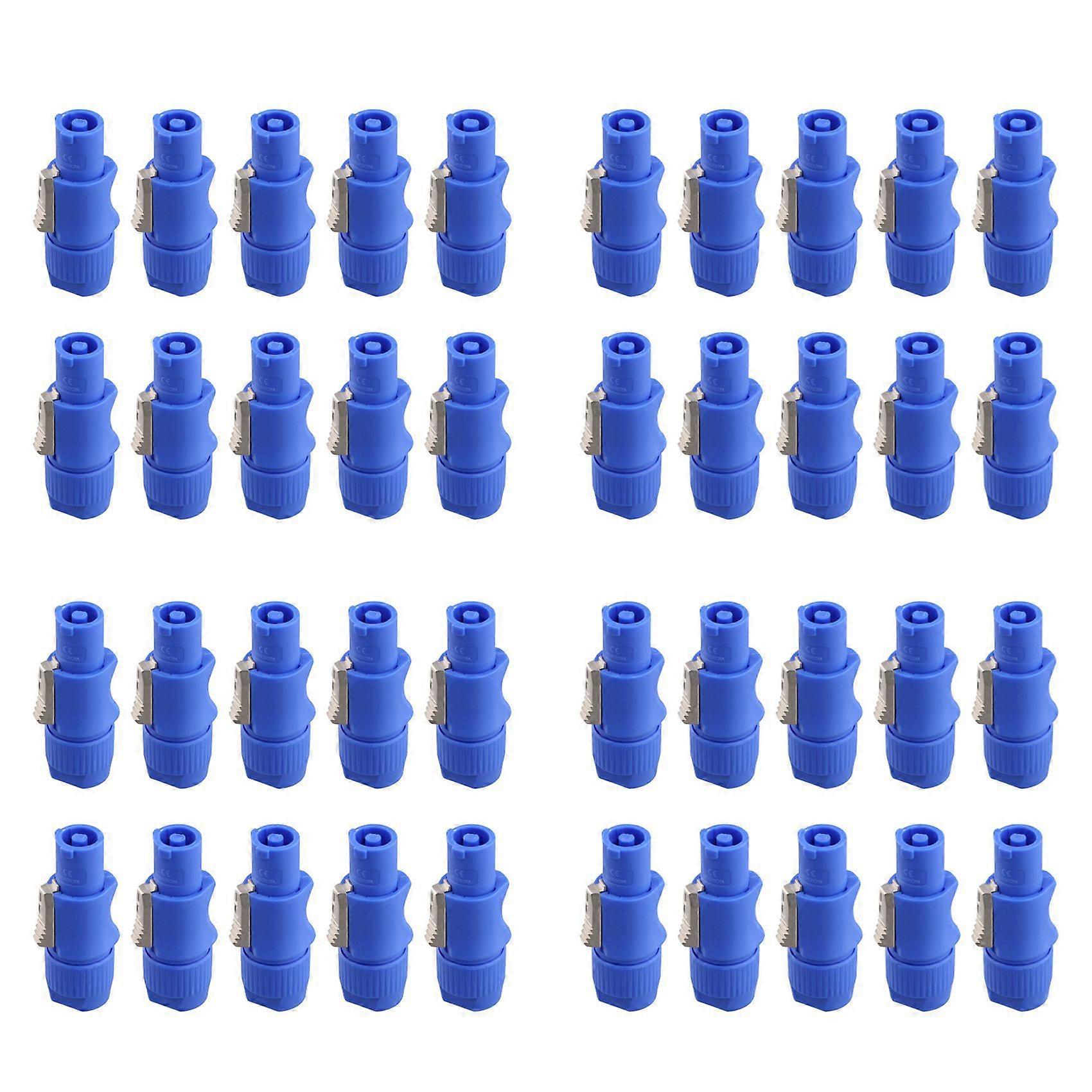 40Pcs 3 PIN Male Powercon Connector Signal Input Jack for Beam Light Stage Light Power Input