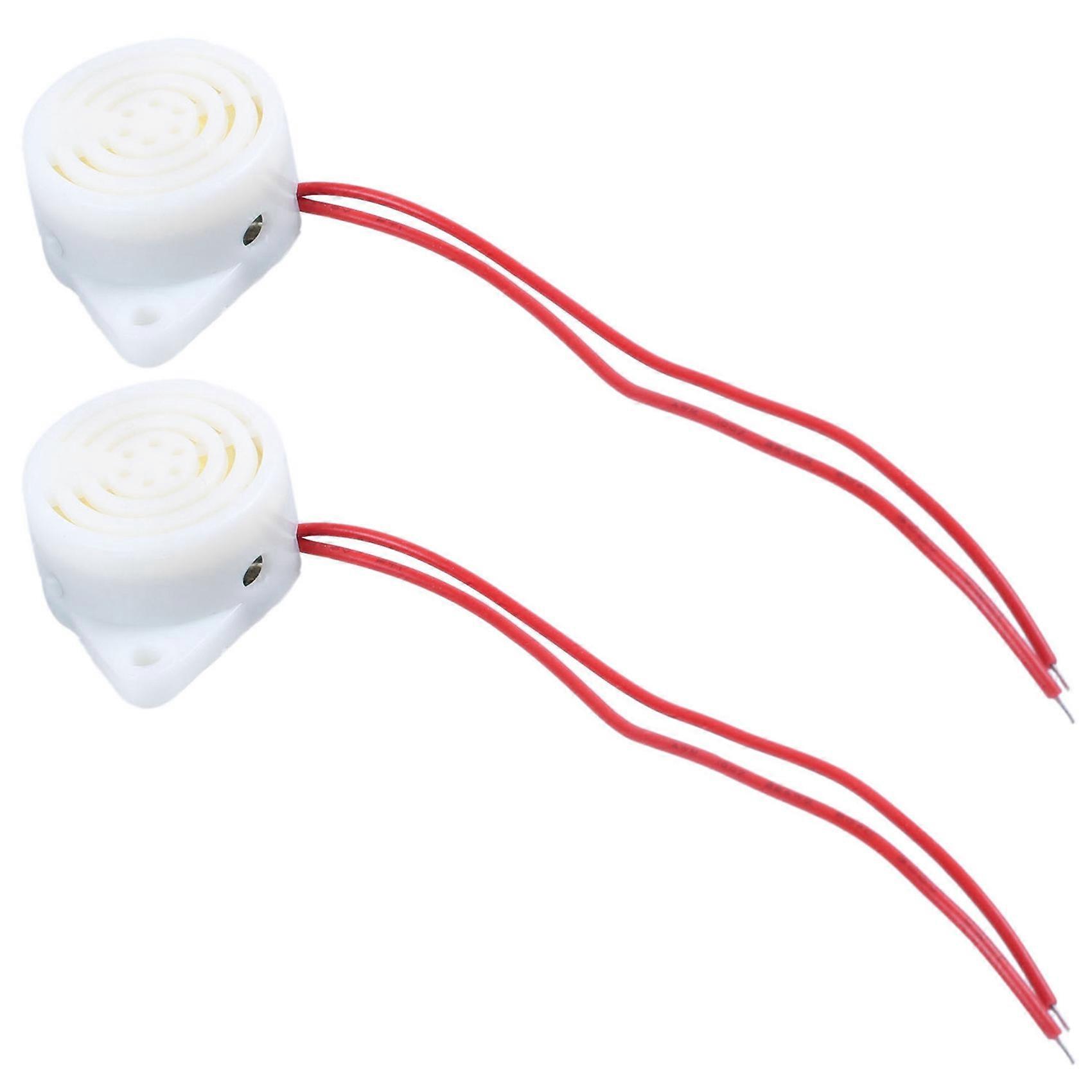 2X Beep AC 220V buzzer wired power supply 2 alarm wheel