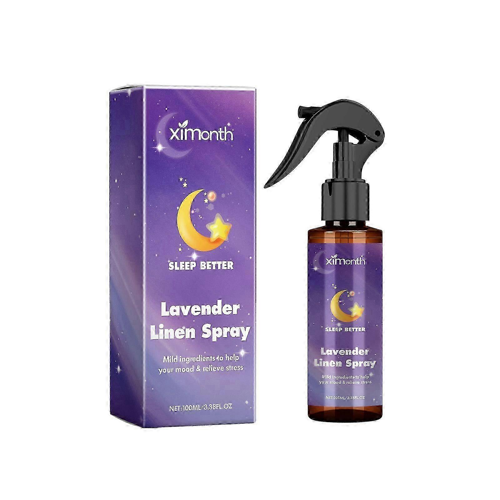 Lavender Essential Oil Sleep spray contains lavender extract, witch hazel extract, chamomile extract
