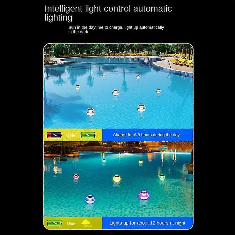 LED Solar Floating Light for Fountain Pond