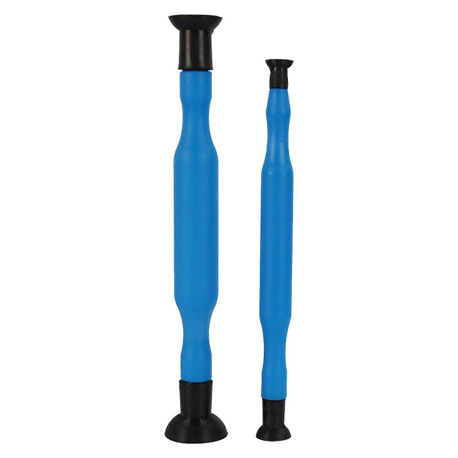 2pcs Double Ended Valve Lapping Tool Kit with Comfort Grip and Rubber Suction Cups for Engines