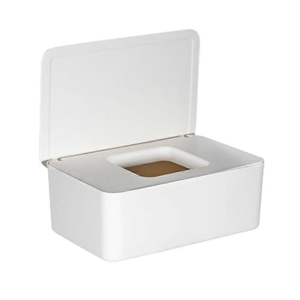 Dustproof Wet Tissue Box with Lid Baby Nappy Wet Tissue Storage Holde Heart J1X7