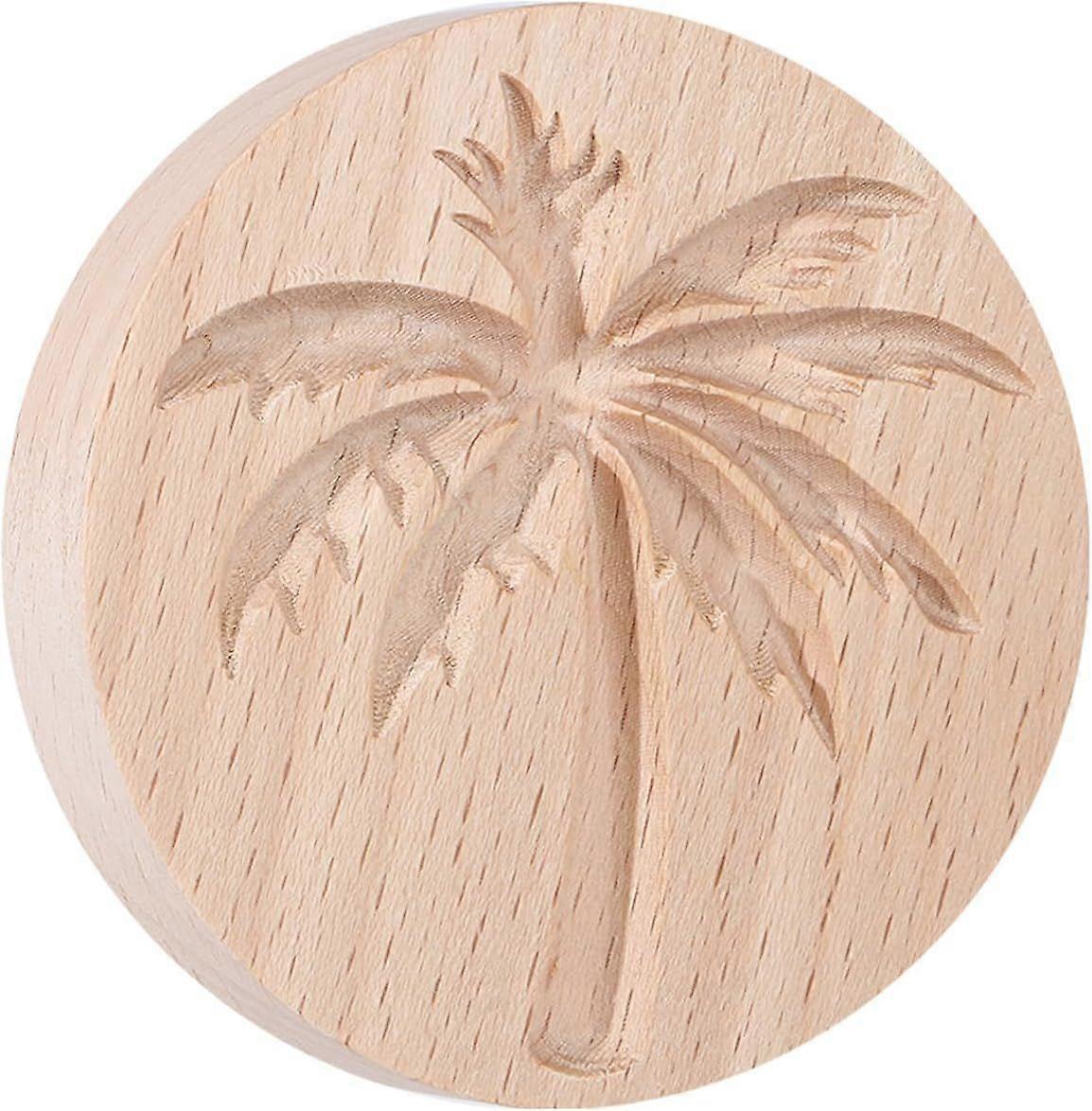 Coconut Trees Wood Pottery Tools Stamps for Clay Lovely Pattern Wooden Clay Stamp for DIY Creation Clay Tool Clay Pottery Tool