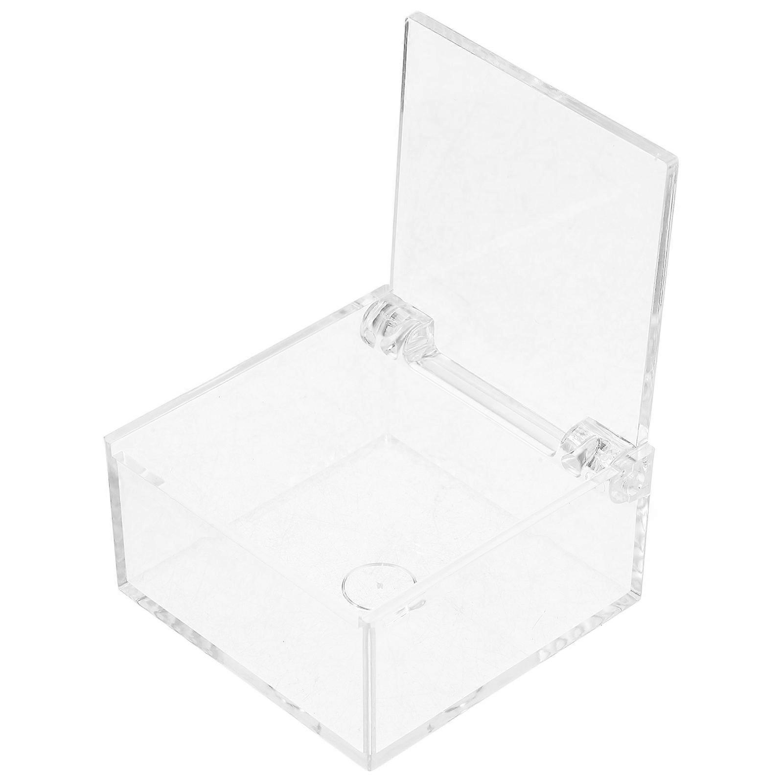 Acrylic Display Box for Display with Hinged Lid Clear Transparent