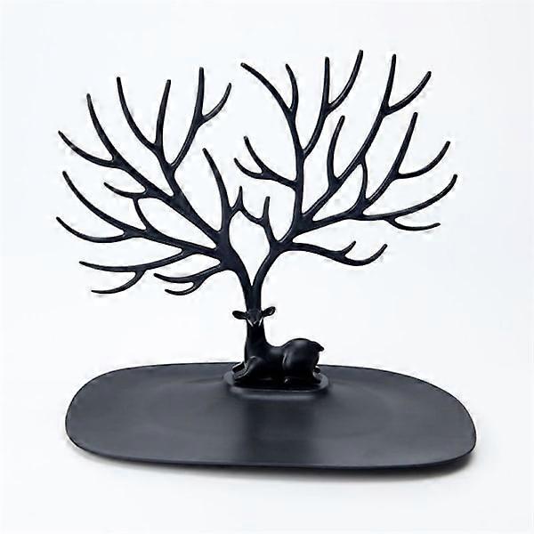 Ornamental Tree Deer - Black