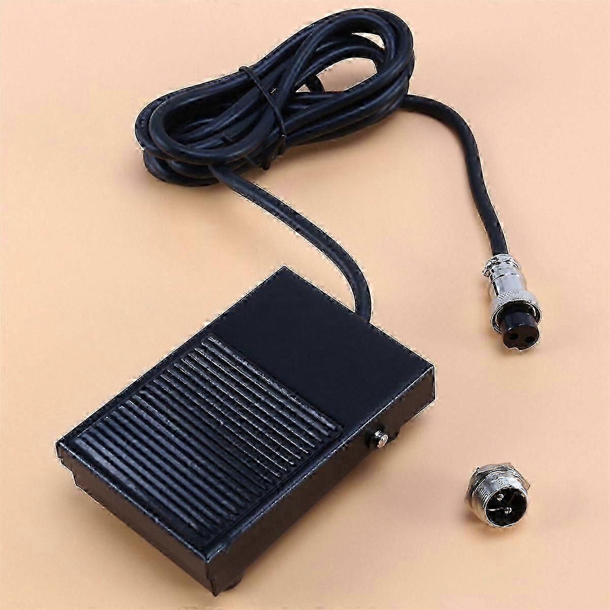 Foot Pedal Switch with 1.8M Cable and 2-Pin Connector for Spot Welding and Tig Torch Applications