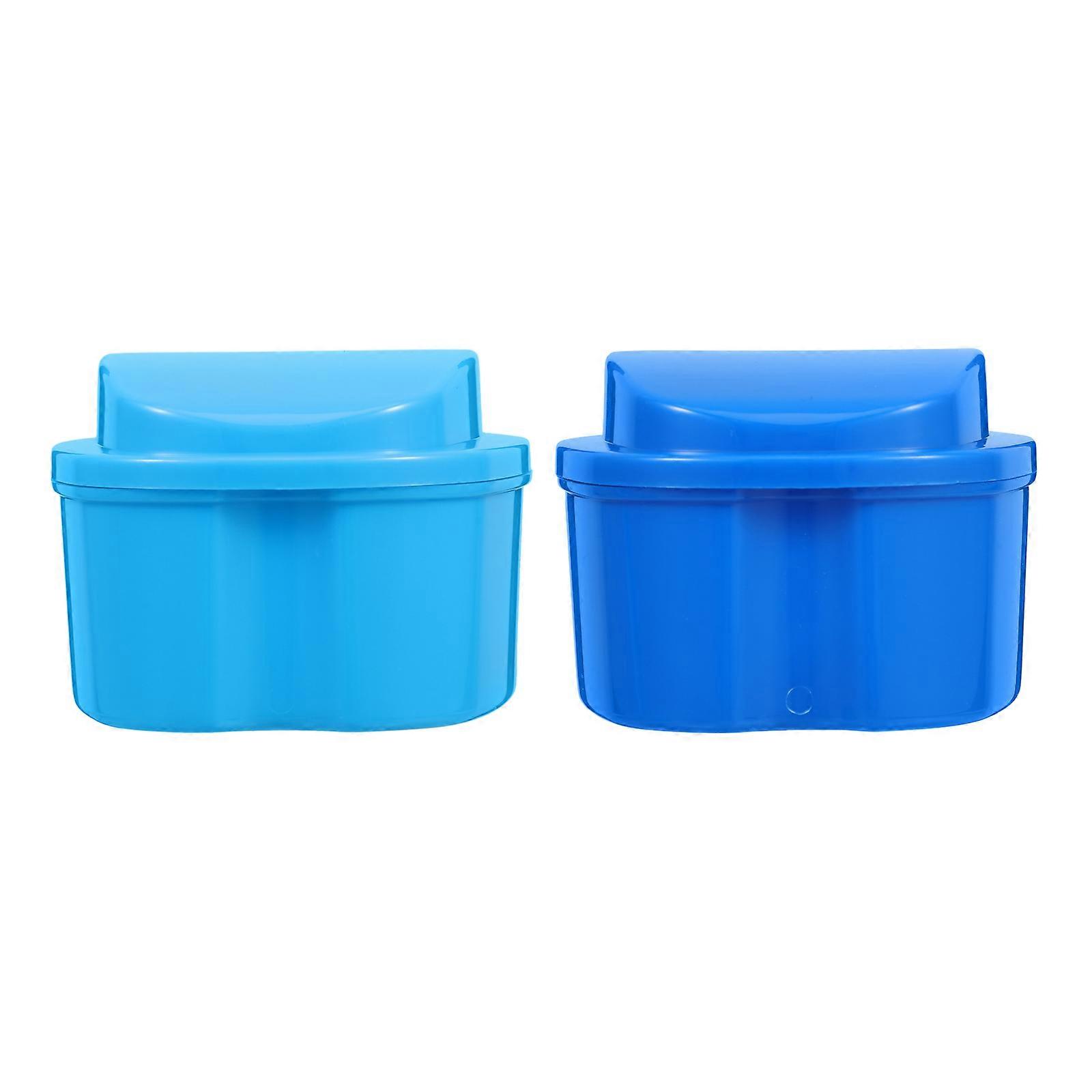 Portable Denture Storage Case with Filter Layer for Orthodontic Retainer Use