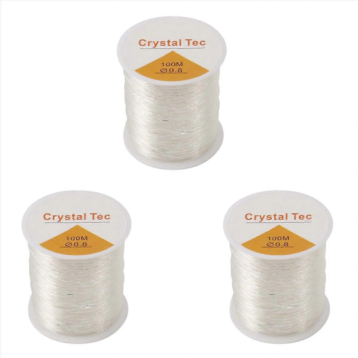 0.8mm Clear Bead Crystal Elastic Bracelet String for Jewelry Making