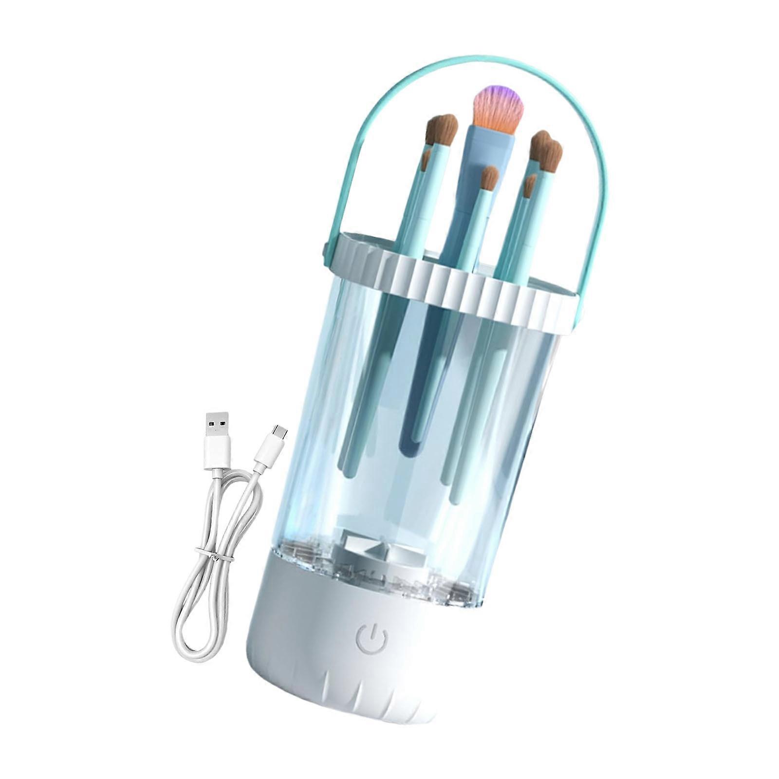 Easy to Use Electric Makeup Brush Cleaner Featuring One Button Operation Plastic Texture for Simple Quick Cleaning Multicolor