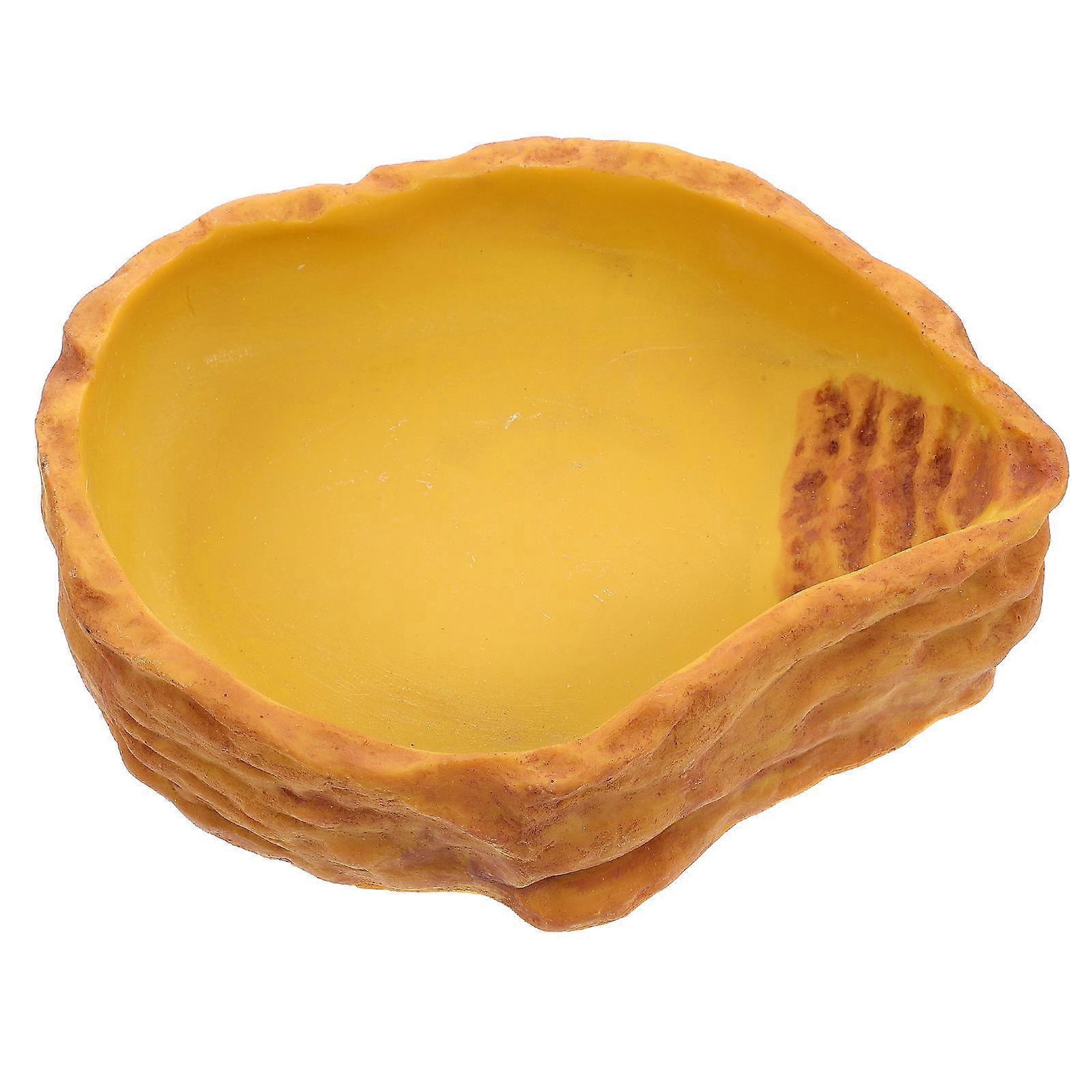 Reptile Food Basin Tortoise Feeding Basin for Convenient Storage
