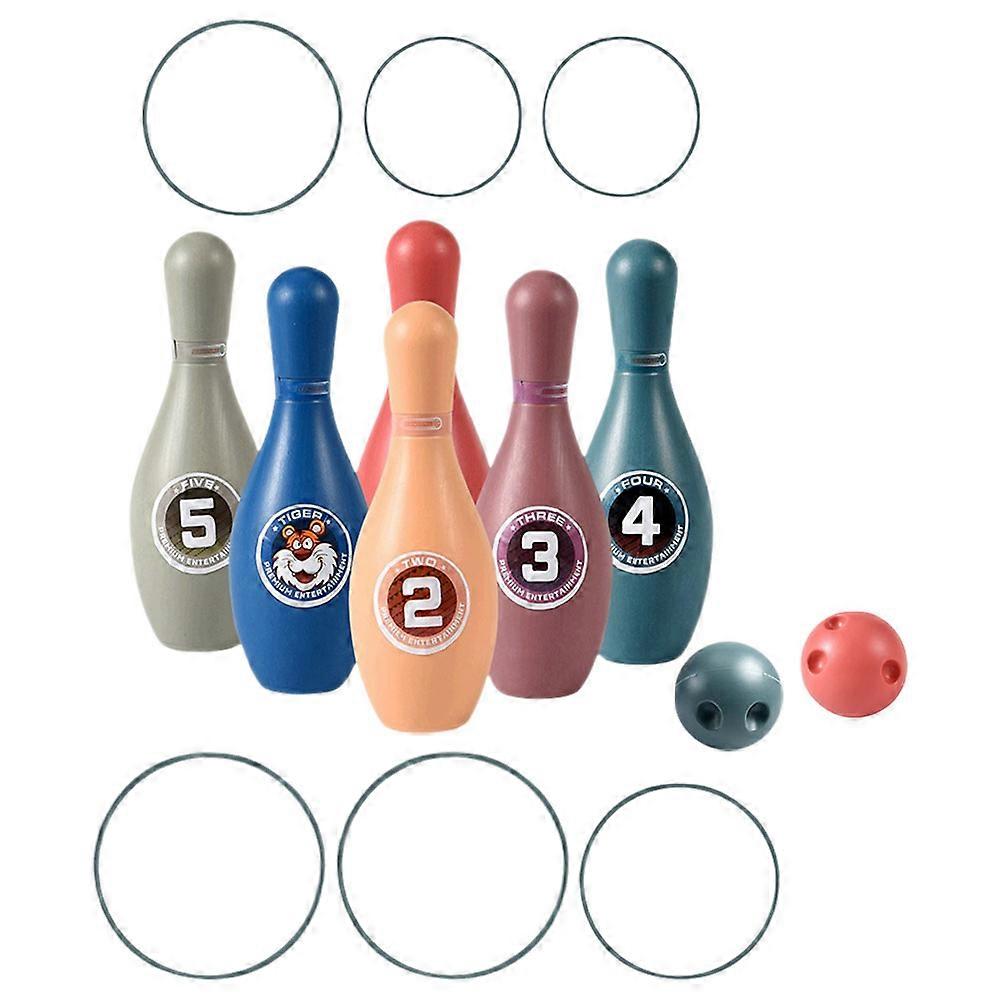 Bowling Toy Interactive Bowling Toy Kit for Playing 1Set Assorted Color