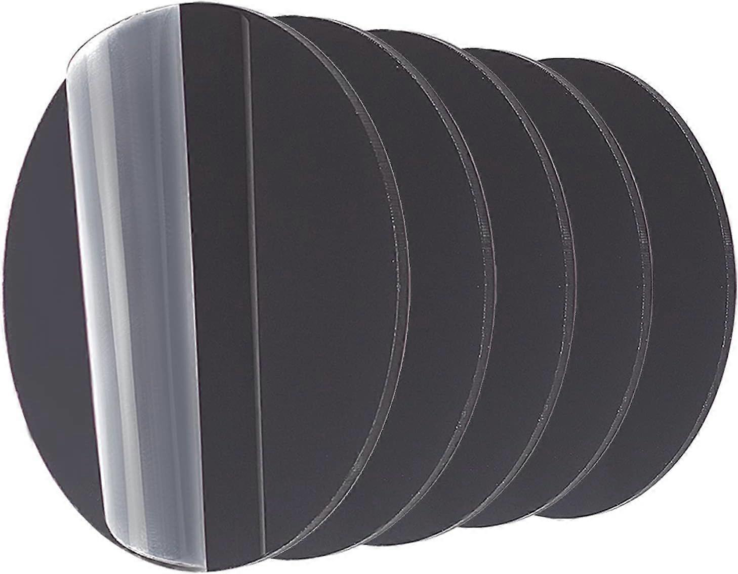 10 Packs 2.7" Acrylic Sheet Black Round Panel 2mm Thick Acrylic Chassis Board for Toy Model Display DIY Display Projects Craft