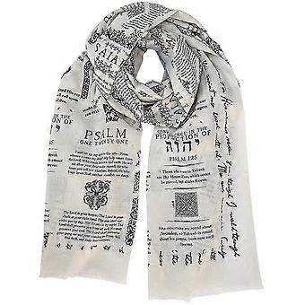 Gebedssjaal, beschermende Bijbelvers gebedssjaal voor vrouwen Christelijk - 70x170cm - Lichtgewicht sjaals voor festivalfeestvrienden, Christelijke gebedssjaal