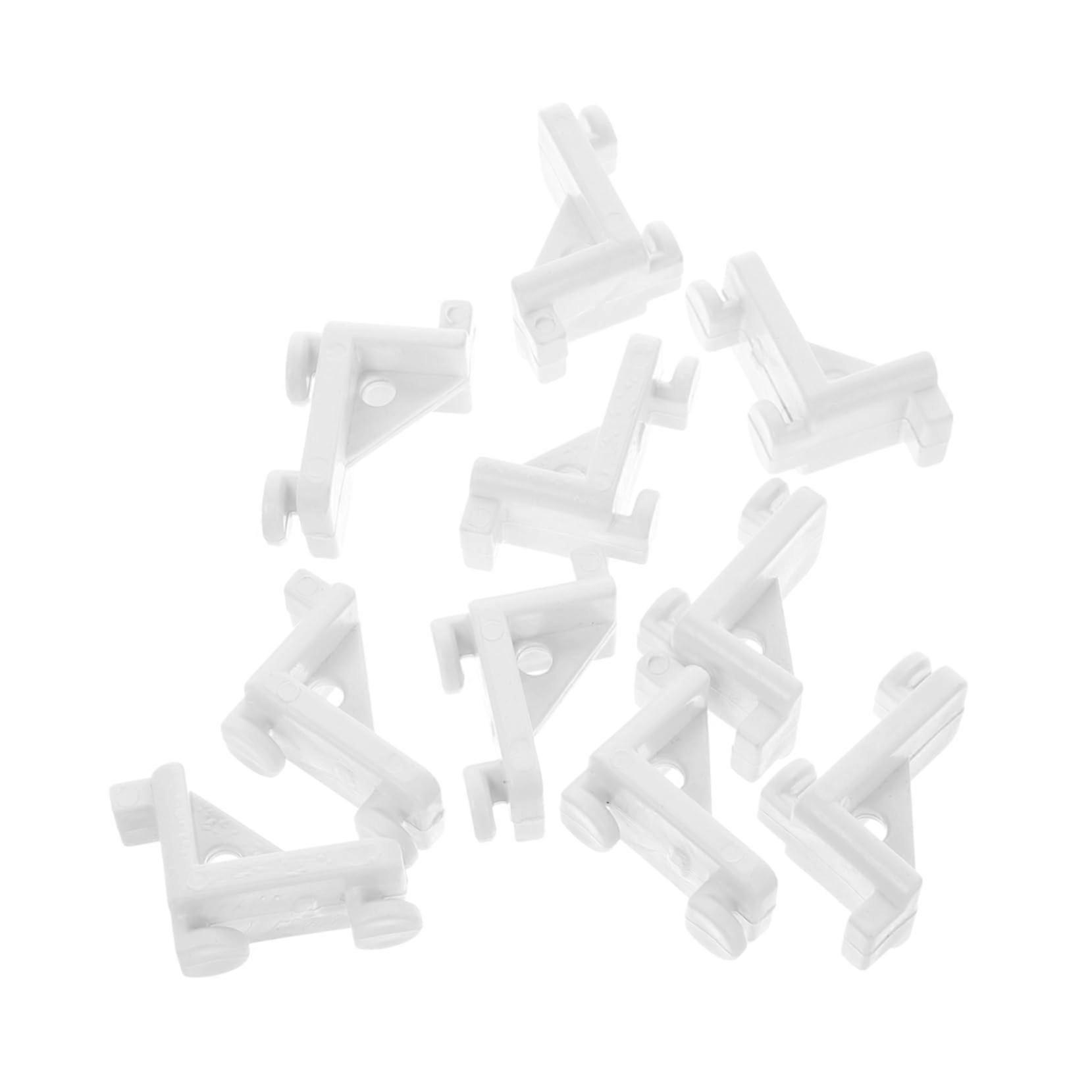 10pcs Freezer Shelf Clips Refrigerator Support Hooks Easy Tool Installation for Home and Commercial Use