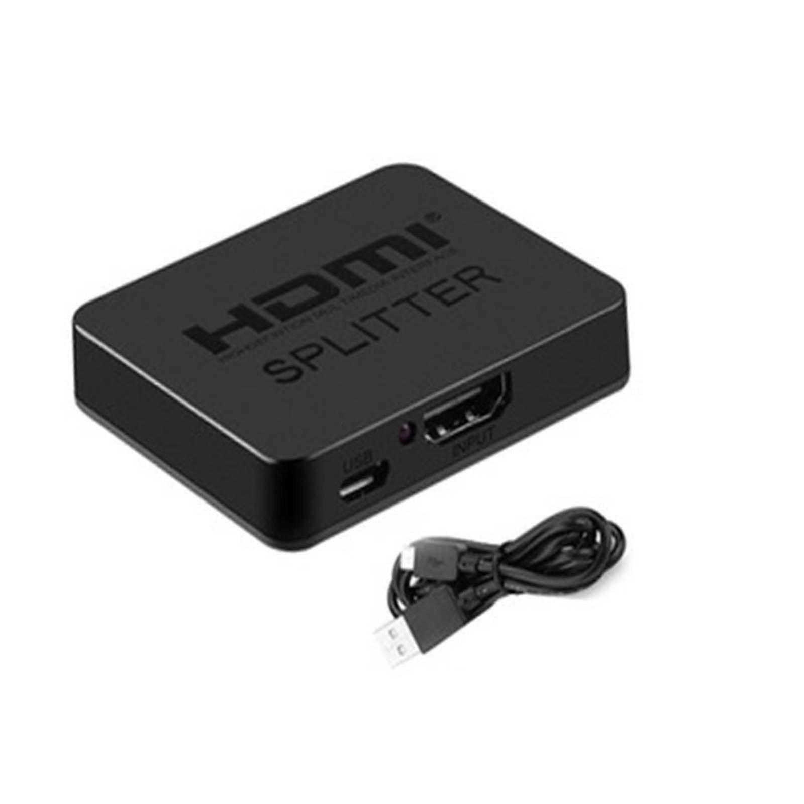 4K HDMI Splitter One In Two Out Dual Display Sync HDR and HDCP 2.2 Compatible