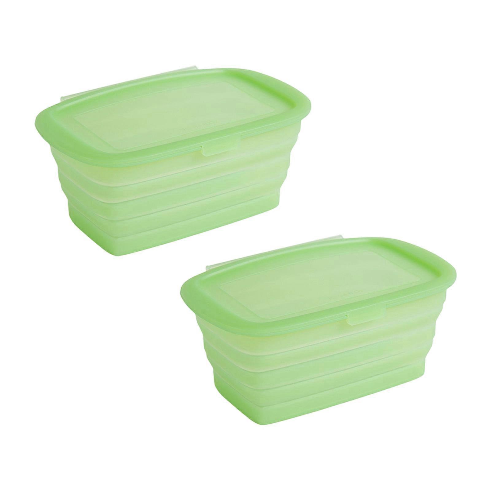 Portable Foldable Silicone Container For Easy Folding Space Saving Solution In Kitchen And Outdoor Activities Multicolor