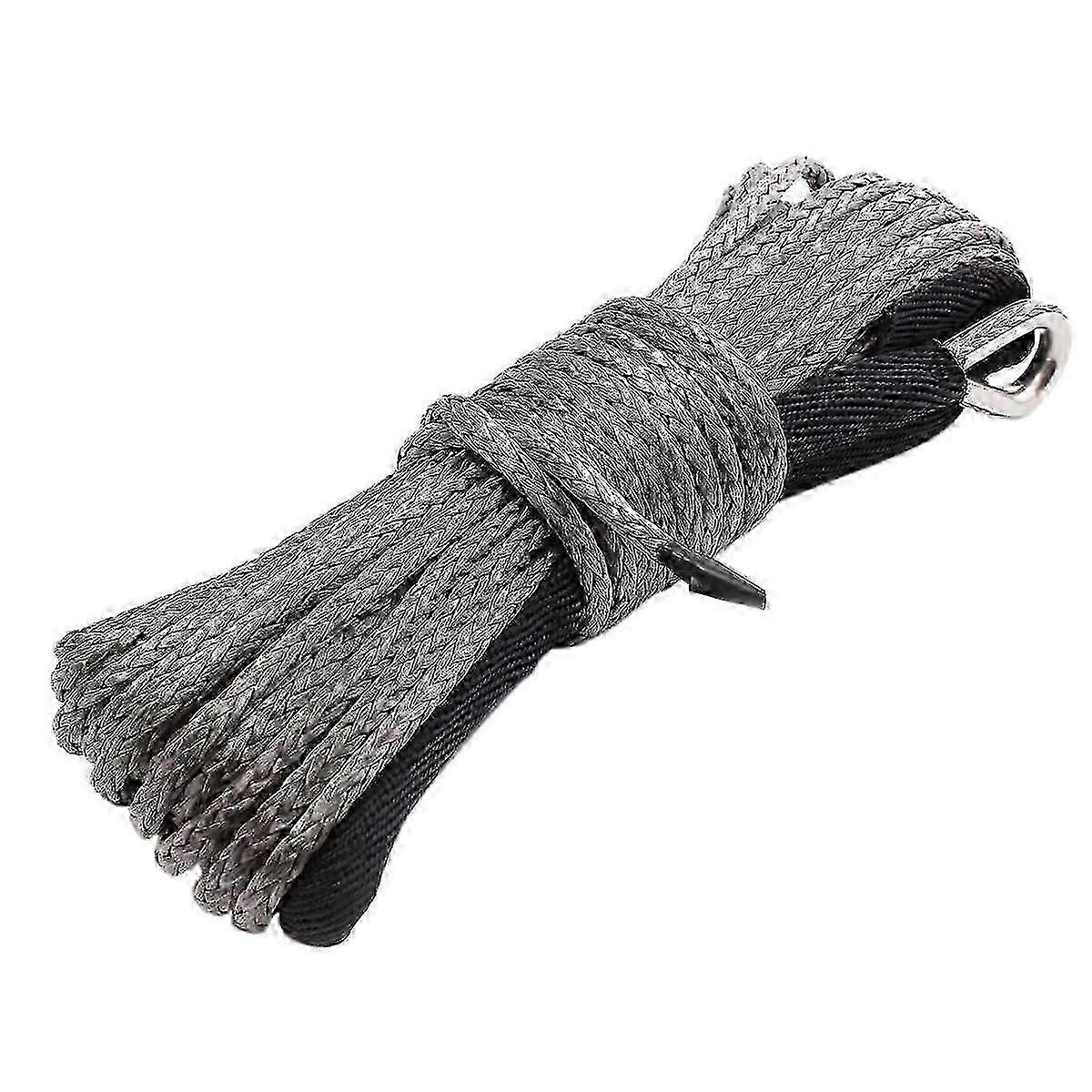 Recovery winch rope for pickup with protective sleeve, 15M long