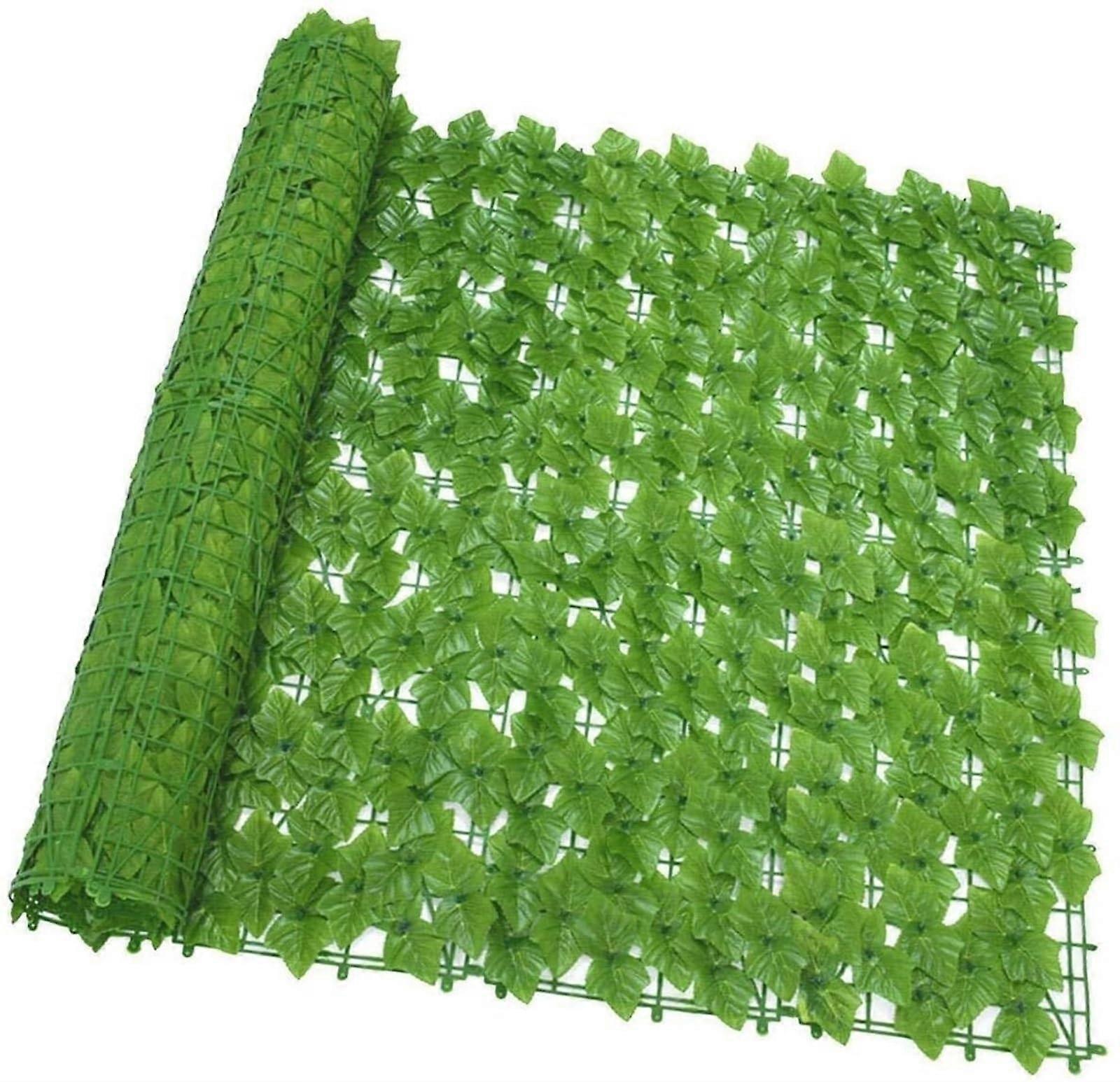Artificial Privacy Fence with Realistic Greenery, Weatherproof Ivy Screen for Balcony Patio Garden