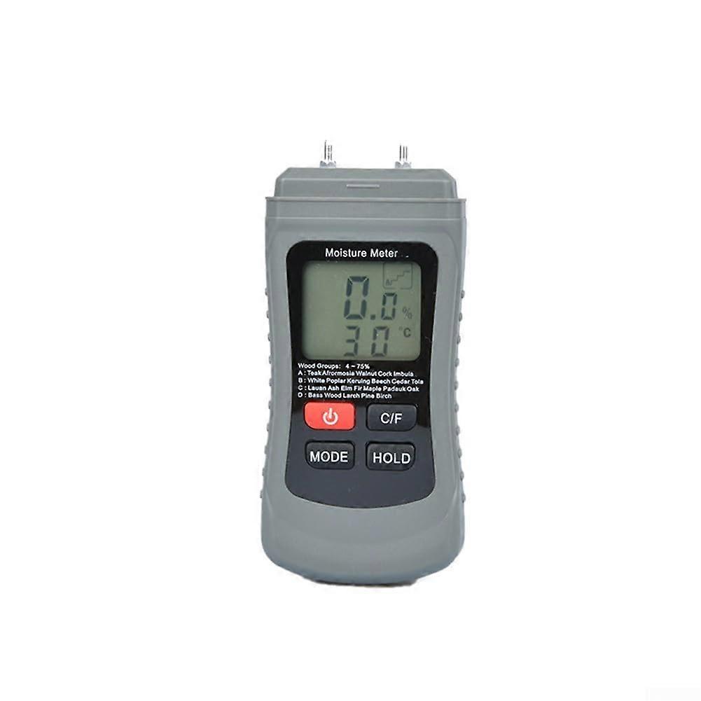 Moisture Meter for Firewood and Wood Species, Digital Tester with HD Display and Four Modes