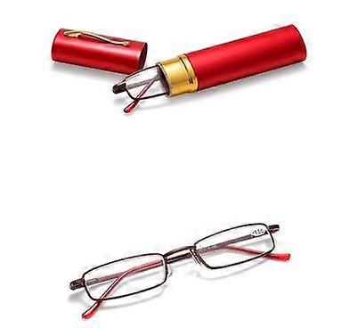 Effective and stylish reading glasses with power (+1.0-+4.0) RED RED 4