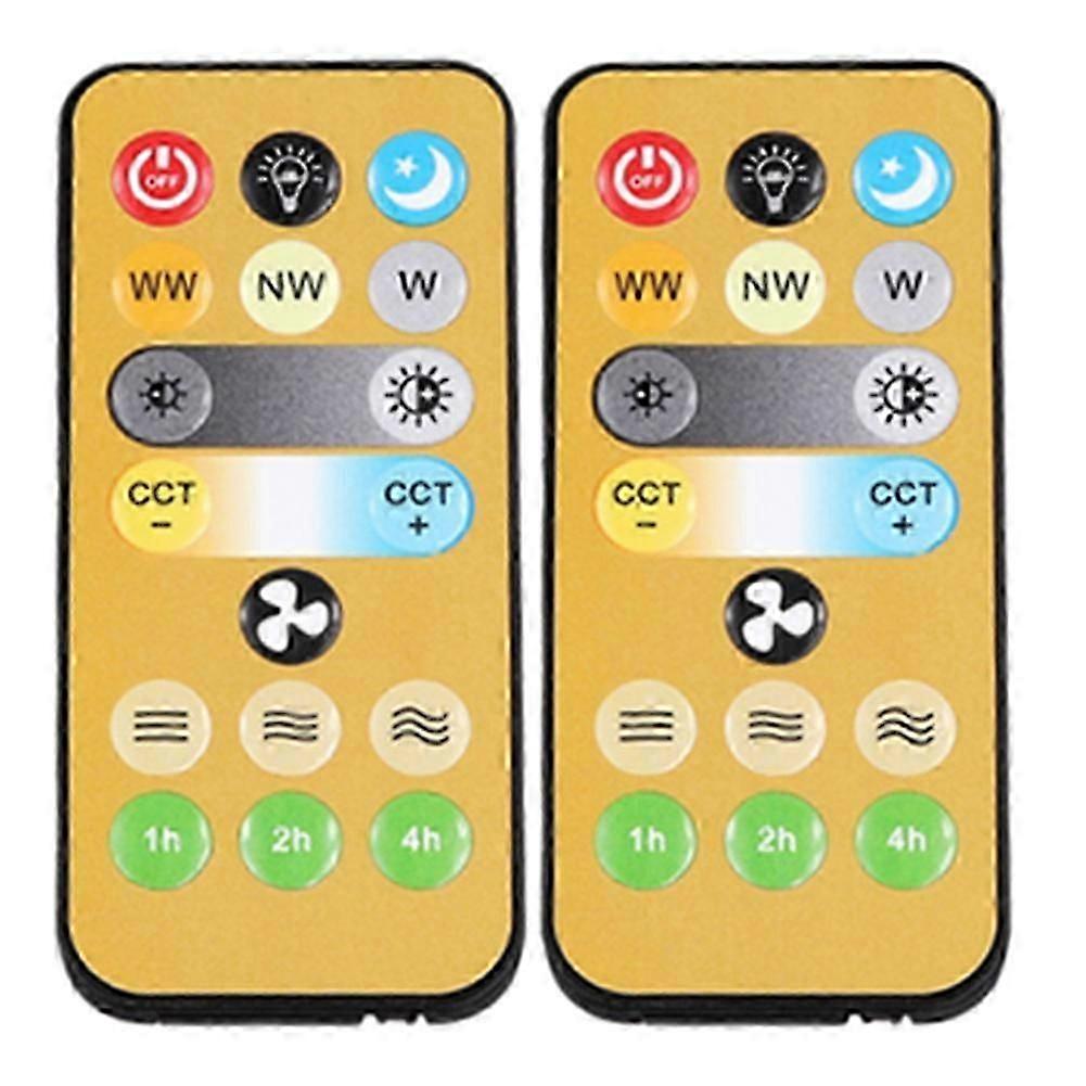2pcs Wireless Switches 3-Speed Timing Remote Control for E27 Ceiling Fan Light 1-4h Timing Remote Control