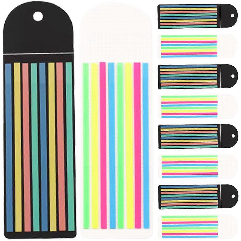 Assorted Color Pet Transparent Highlight Strips Reading Strips for 10 Sheets