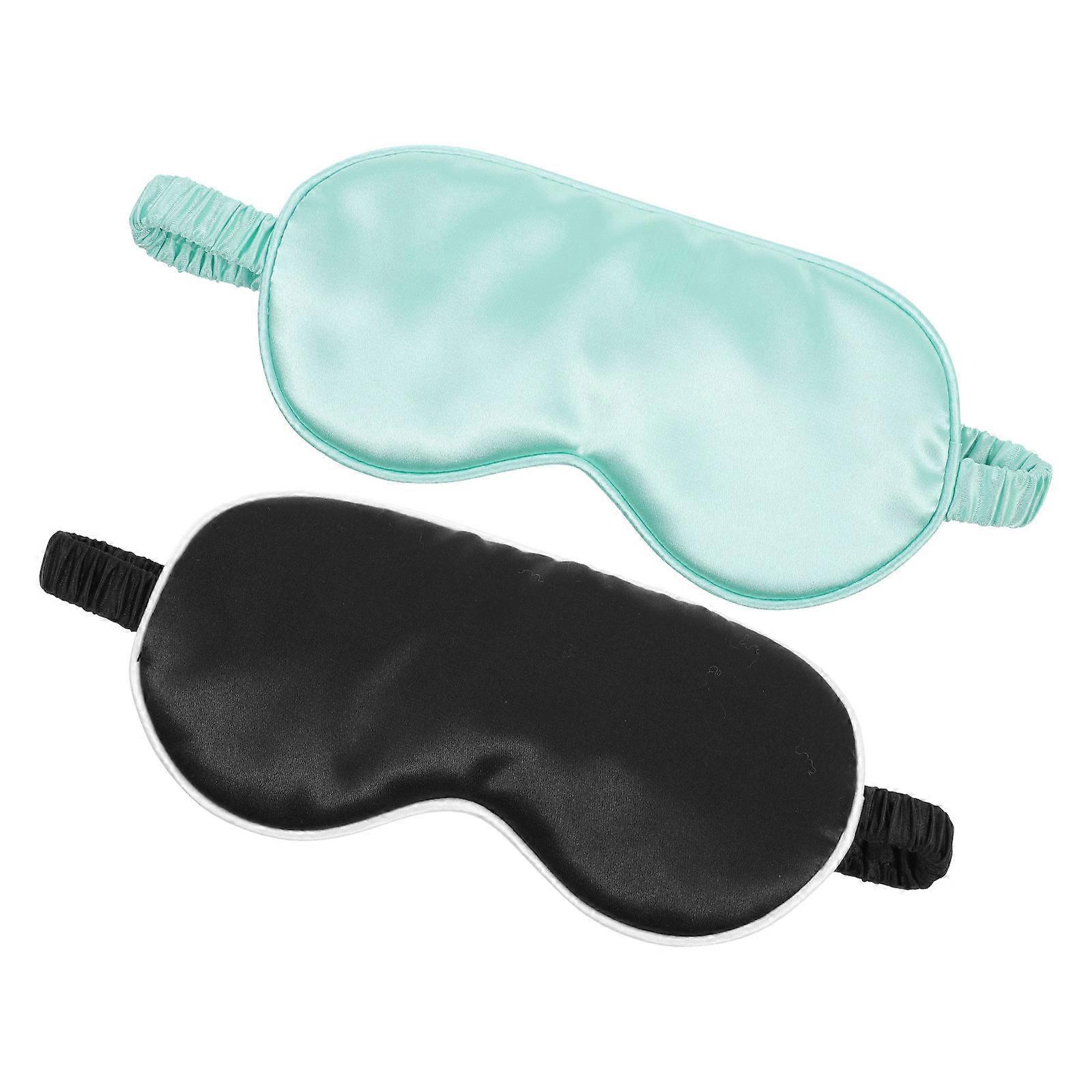 Eye Covers For Sleeping Light Blocking Home Use Hotels Trains Green 2Pcs