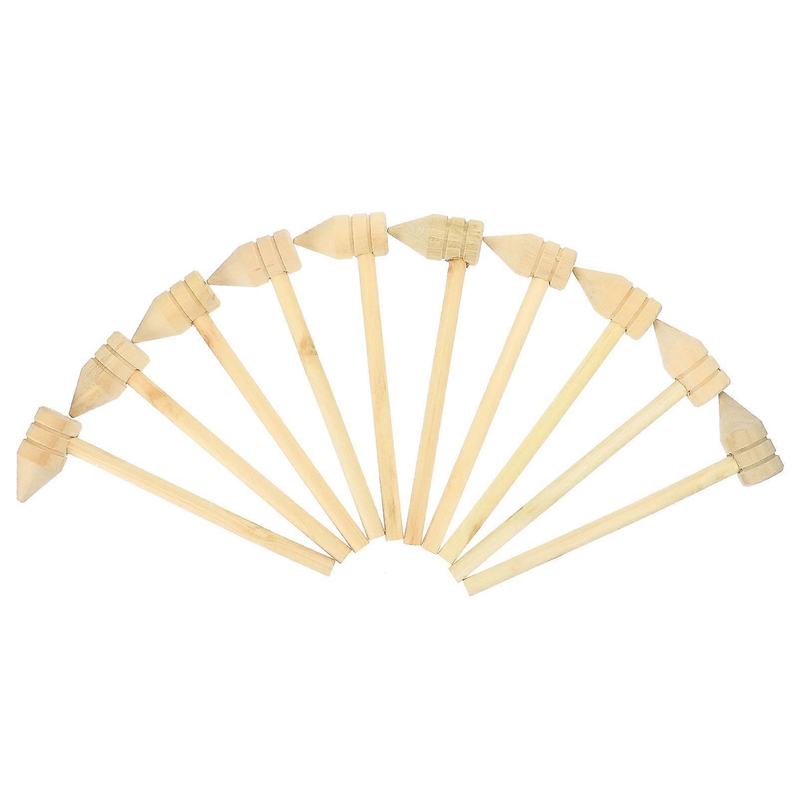 Wooden Crab Mallets for Crab Cracking 10Pcs Creative Mini Hammers