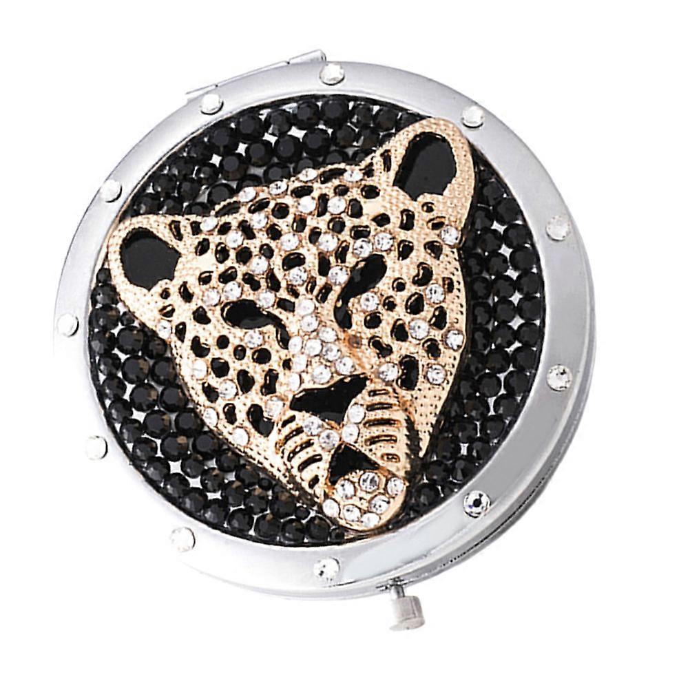 Double- Mirror Metal for Makeup 2Pcs Black